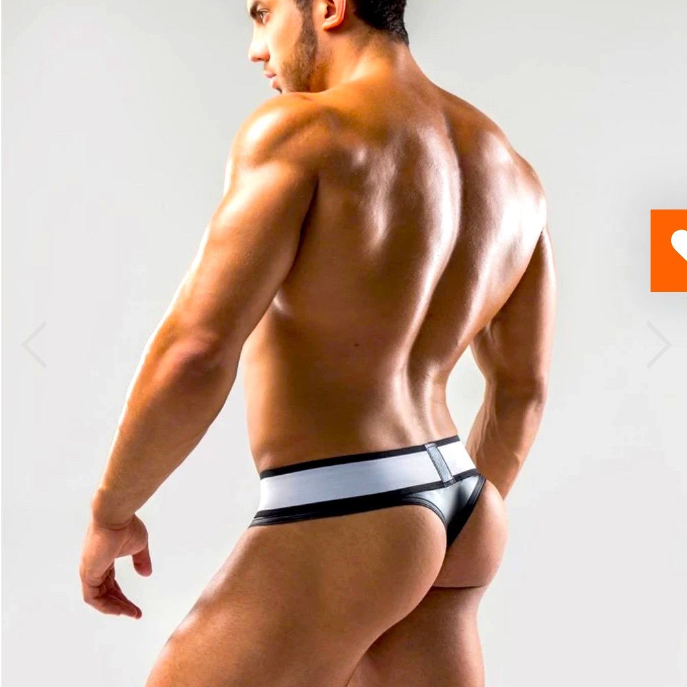 Maskulo Armored Black Thong. TN10-90-Small.